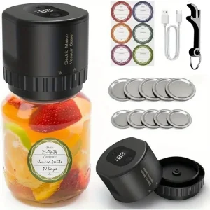 Electric Mason Jar Vacuum Sealer Kit